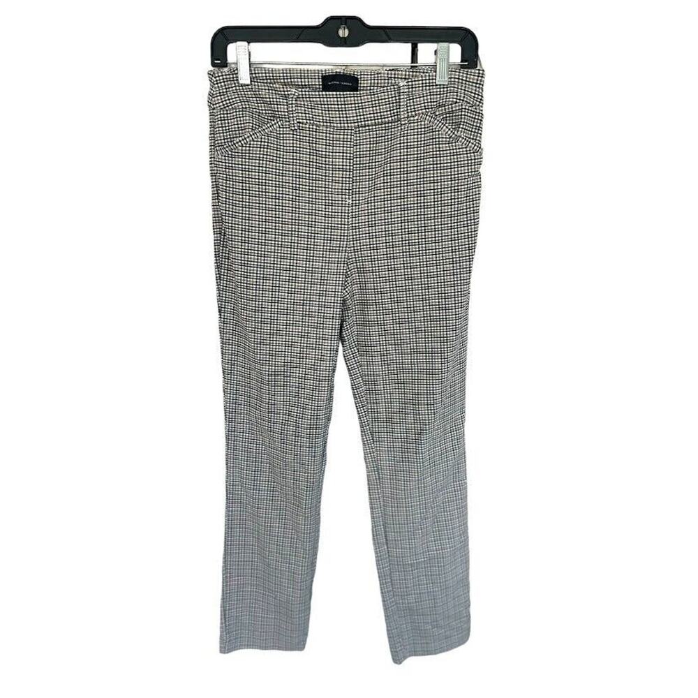 Massimo Fabbro Italy Plaid Pants Pull On Career Casual Ankle Preppy Academia 4